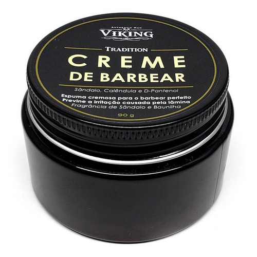 Creme De Barbear Viking Tradition 90g Kit C/ 2 Unidades