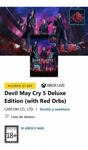 Devil May Cry 5 Deluxe Edition Xbox One Y Xbox One X