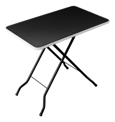 Mesa Plegable En Melamina Portátil Pegaso Color Negro