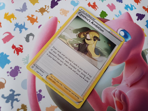 Ambición De Cynthia, Carta Pokémon Original Y Nueva 