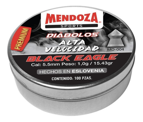 Diabolo Puntiagudo Alta Velocidad Black Eagle 5.5 Mm Mendoza