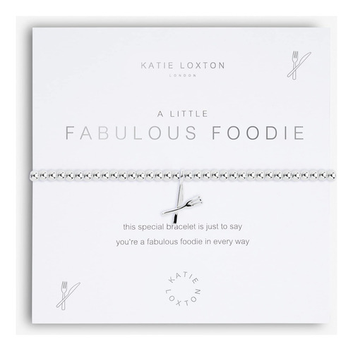 Katie Loxton A Little Fabulous Foodie, Pulsera Elástica Chap