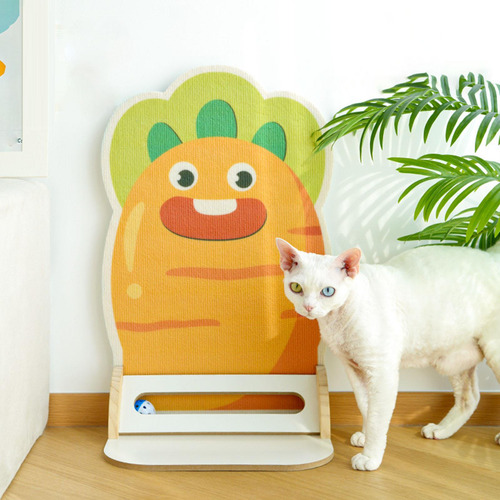 Rascador Para Gatos Con , Pelota De Juguete Interactiva,