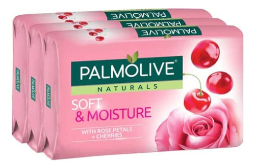 Jabón Palmolive Naturals Soft & Moisture Con Pétalos De Rosa