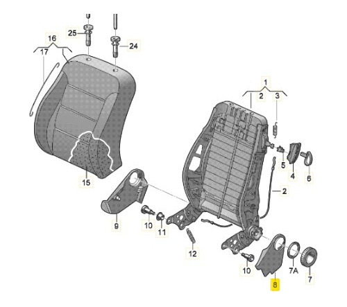 Cobertura Asiento Derecho Ori - Seat Ibiza (2p) 2006-2010  