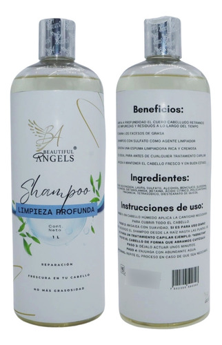 Shampoo Limpieza Profunda 1l Elimina Impurezas Y Residuos