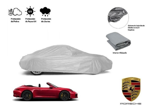 Funda Cubre Auto Afelpada Porsche Carrera Gts Cabriolet 2018