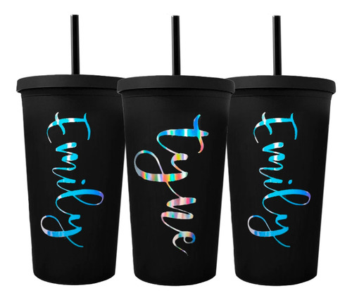 Vasos Plásticos Tipo Cooler Personalizados 16oz 