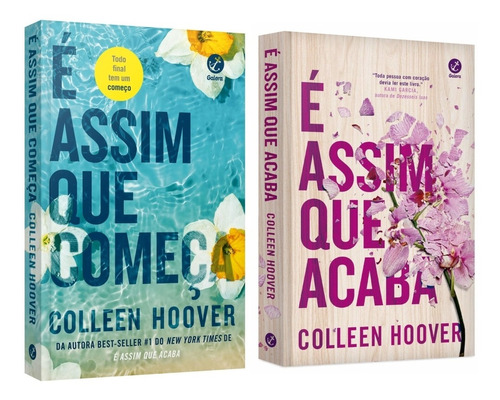 Kit Colleen Hoover: É Assim Que Acaba + É Assim Que Começa, De Colleen Hoover. Editorial Diversas, Capa Mole Em Português