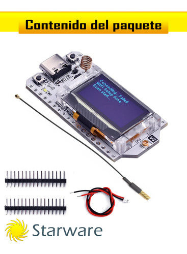 Placa Heltec Lora32 V3.2 Node Sx1262 Esp32-s3 433-510mhz
