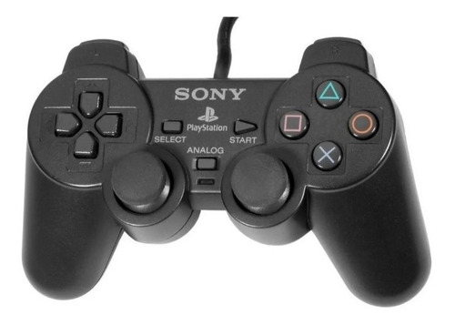 Joystick Ps2 Play 2 Caja Amarilla Vibracion Dualshock