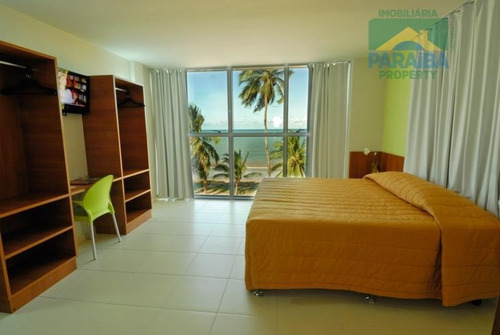 Imagem 8 de 10 de Flat Mobiliado Beiramar À Venda - Praia De Cabo Branco - João Pessoa - Pb - Fl0015
