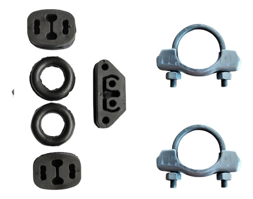Kit Coxim Escapamento Fiat Uno + Abraçadeira 1 3/4