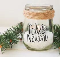 Comprar Etiquetas Navideñas Navidad Fin De Año Frascos Vasos X20 Un