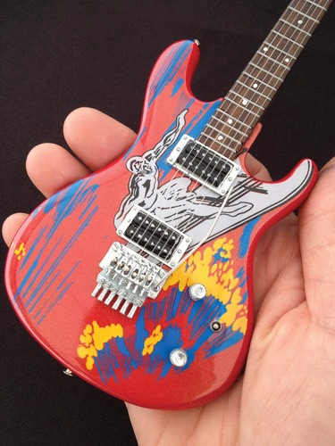 Axe Heaven Joe Satriani Silver Surfer Miniatura Guitarra