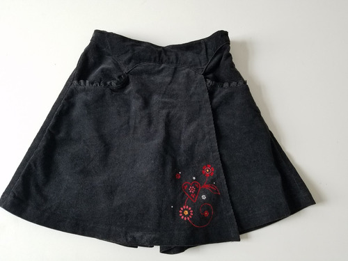 Pollera Pantalon Importada No Zara Niña De Corderoy Talle 10