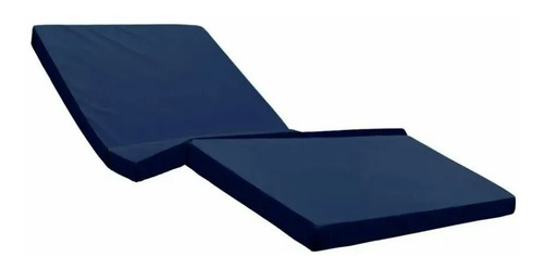 Colchón Para Cama De Hospital 4 Secciones - Fs532 Color Azul marino