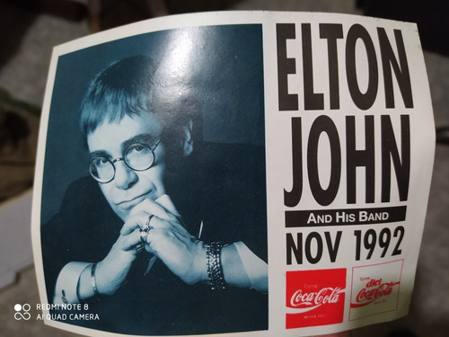 Calcomanía Elton John En Argentina