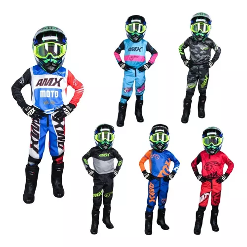 Motocross Jersey corrida criança roupas infantis menino estudante