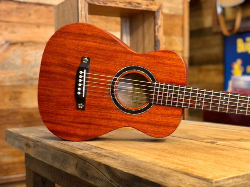 Imagem 4 de 7 de Violão Baby Travel Elétrico 91 Guitars 91lxm34 100% Mogno
