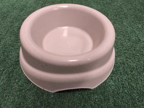 2pz Plato Comedero Para Perro Gato Mascota Plastic Trends Pk Color Ivory