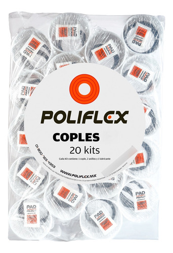 Cople Poliflex Pad 1 1/4 (bolsa Con 20 Pzas)