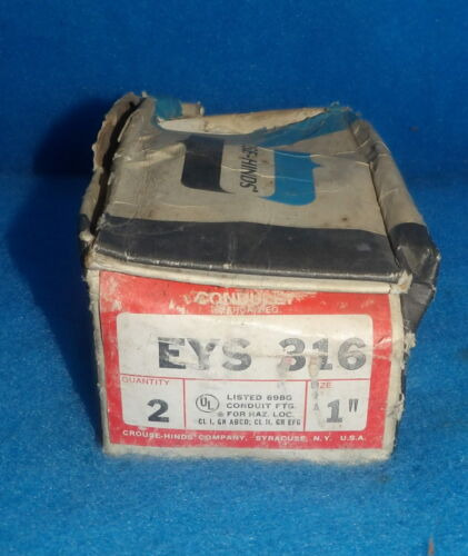 Box Of 2 New Crouse Hinds Eys-316 Eys 316 1  Explosion P Ssa