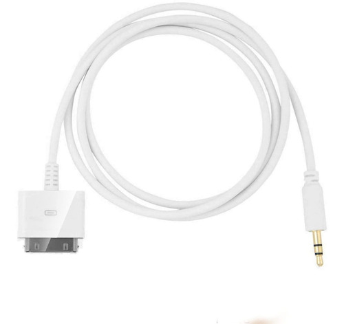 Cable 30-pin Para iPod A Mini Jack De 3.5mm, Blanco