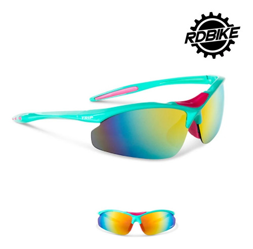 Lentes Mtb Trip Pro 5 Micas Blue/pink