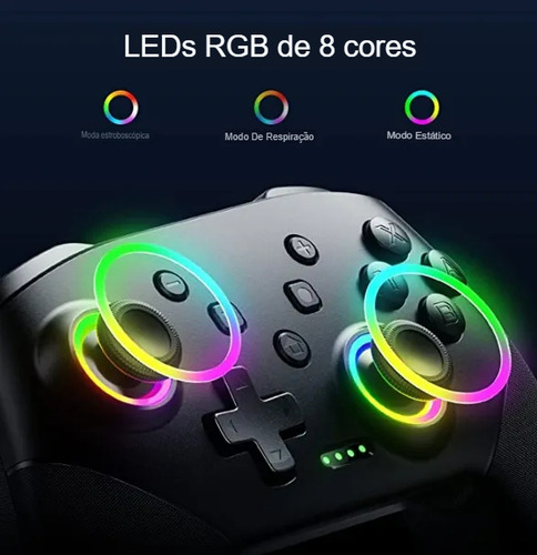 2 Controle Dinofire-controlador Sem Fio Bluetooth Rgb