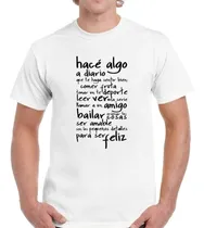 Comprar Remera De Hombre Frase Hace Algo Diario Come Bien Hace