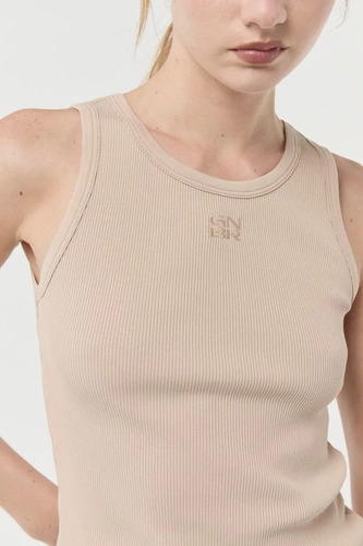 Remera Ginebra Ranger Beige Blanco Negro I25