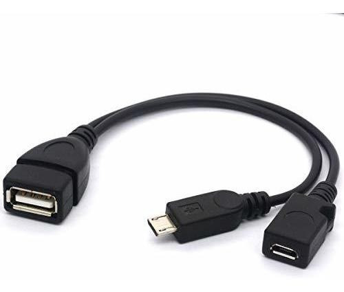 Cable Divisor Micro Usb Otg Y Adaptador De Carga