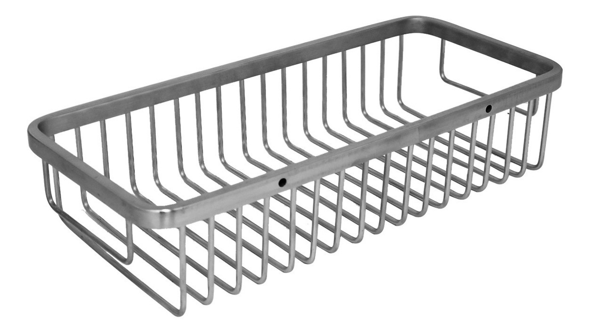 Cesta Para Baño Rectangular Acero Inoxidable Satinado | Mercado Libre