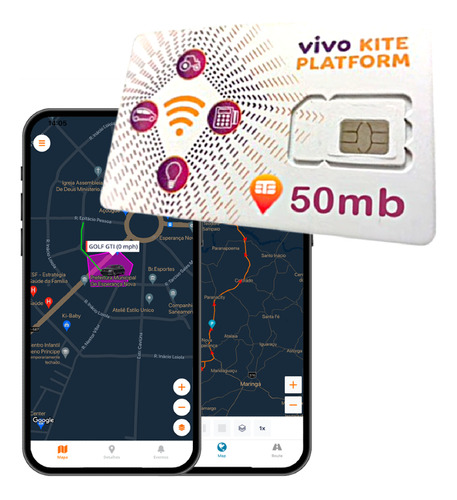 Chip M2m Vivo 50mb Para Rastreadores Automotivo E Telemetria