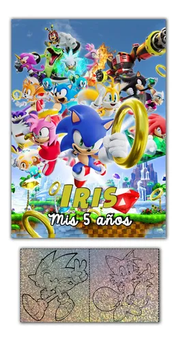 Libro para Colorear SONIC : NUEVO LIBRO DE COLOREAR - ¡Libro de colorear de  Sonic The Hedgehog para niños de 4 a 6, de 6 a 8 y de 8 a 12