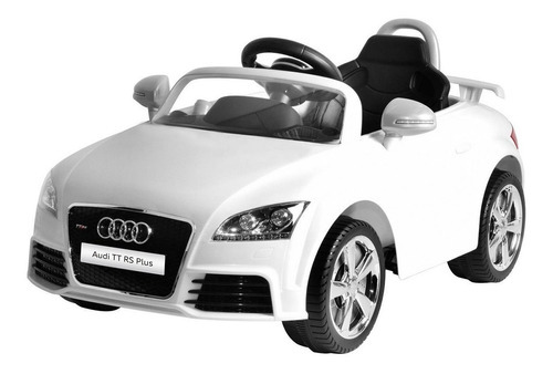 Auto A Bateria Audi Tt Blanco Con Control Remoto Y Cinturon