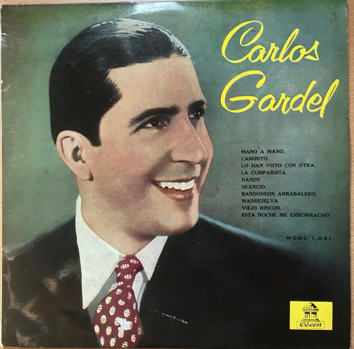 Carlos Gardel Vinilo Tango Importado 25cm  Exitos Odeon 1958