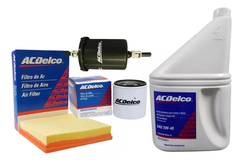 Kit 3 Filtros + Aceite Acdelco 5w40 Chevrolet Classic 100%