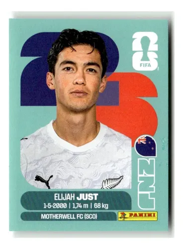 Figurinha Avulsa Elijah Just Nova Zelândia Nzl 18 Copa 2026