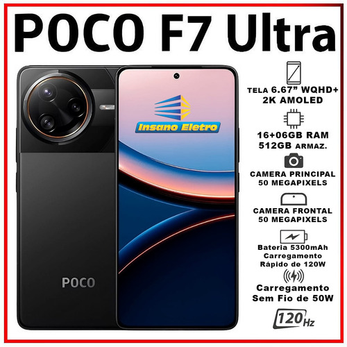Xiaomi Global Poco F7 Ultra 512gb 16+6 Ram 5g Nfc Lançamento