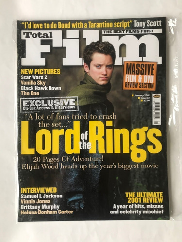 Revista Total Film + 6 Posters. Inglesa. Lord Of The Rings.