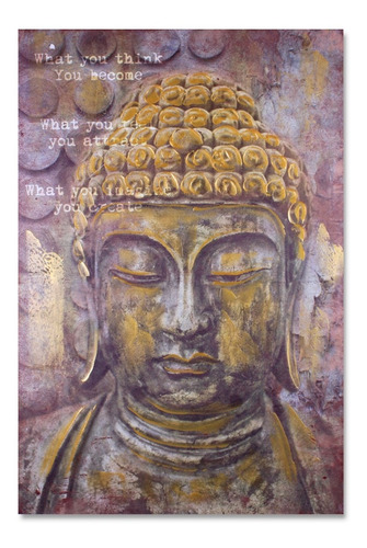 Cuadro Decorativo Buda Gold