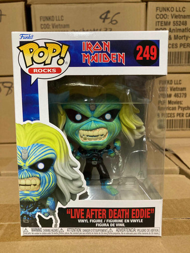 Live After Death Eddie 249 Iron Maiden Funko Pop Original