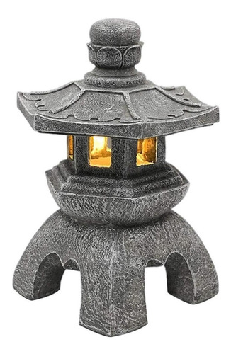 Estatua De Linterna De Pagoda De Chino, De Jardín,