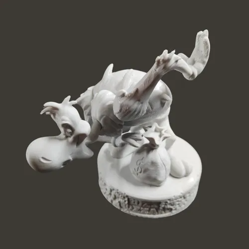 Buzz Buzzard (pajaro Loco), 17cm De Alto, Color Blanco