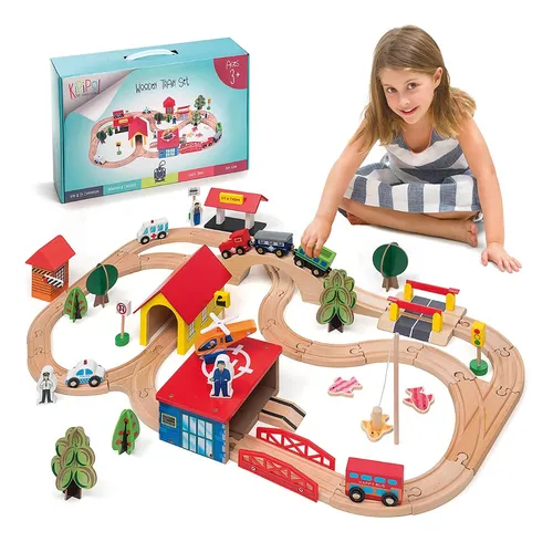 Tren de best sale madera para niños