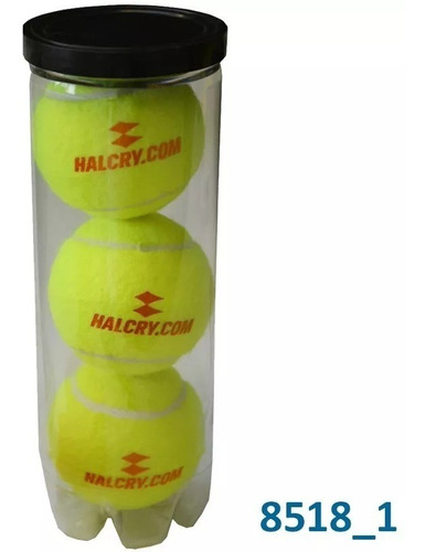 Tubo Pelotas Tenis Padel Halcry Naranja X3 (promo)