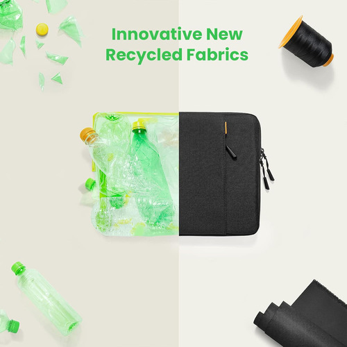 Funda Para Portátil De 13 Pulgadas, Negra, Impermeable Y Pro