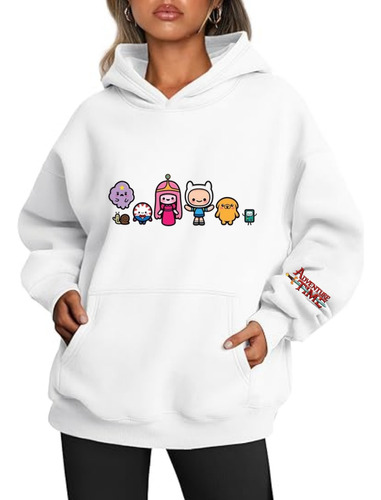 Hoodies Buzos Hora De Aventura Finn, Jake, Beemo, Princesa